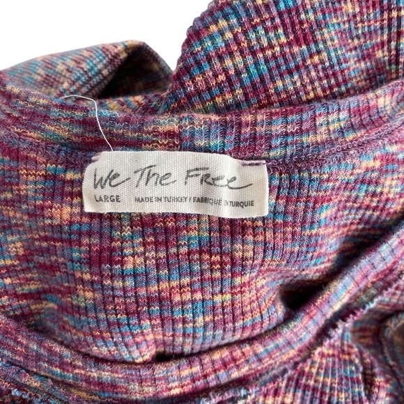 Free People We The Free Out Of Control Cold Shoulder Top Size Large - Picture 6 of 6